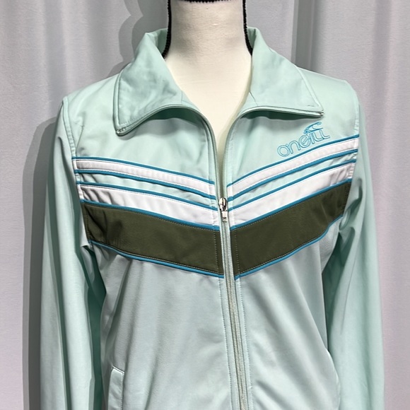 O’Neill 100 Yard Dash Jacket In Mint, Olive and Blue - size Large - Picture 3 of 10